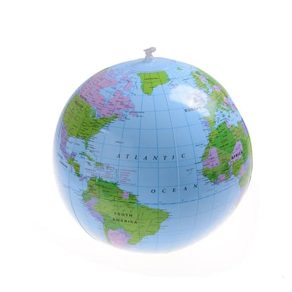 30-40CM Inflatable Earth Globe – Early Educational Geography Map Balloon Toy, Beach Ball