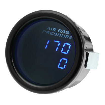 Triple Dual Display Air Pressure Gauge – LED Digital Suspension Gauge 0-220 PSI with 1/8 NPT Sensors for Car