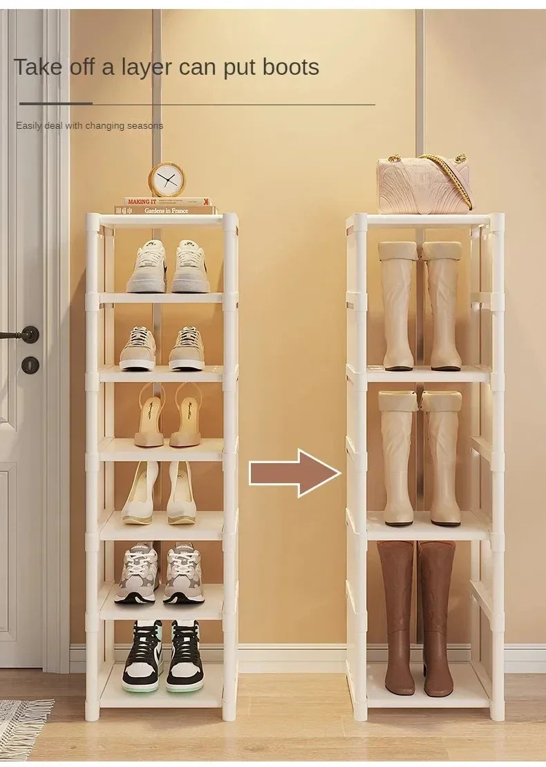 Stackable Shoes Rack Organizer – Multi-Layer Adjustable Shoe Cabinet for Space Saving Home Storage