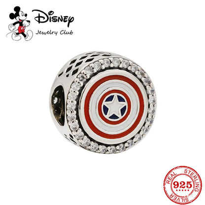 New 925 Sterling Silver Mickey Minnie Vinnie Charm – Beaded Fit for Original Pendant Bracelet, DIY Ladies Jewelry