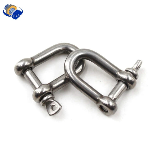 304 Stainless Steel D Shackle - Straight Short Rigging Hook for Boat & Marine Hardware