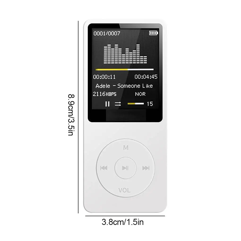 Portable Bluetooth MP3 Music Player - Lossless Audio FM Radio Sports Walkman Recorder