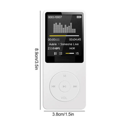 Portable Bluetooth MP3 Music Player - Lossless Audio FM Radio Sports Walkman Recorder
