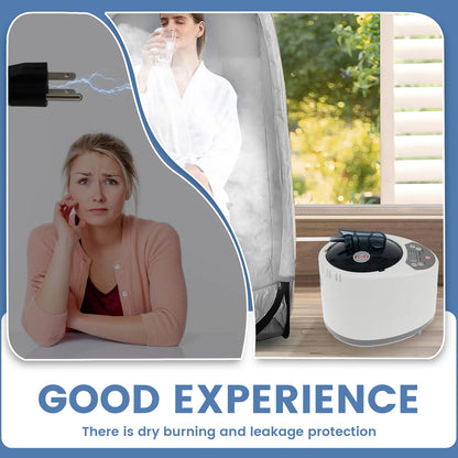 3L Sauna Steamer Machine – 1000W US Steam Pot Generator with Safety Protection for Bath Tub & Sauna Room