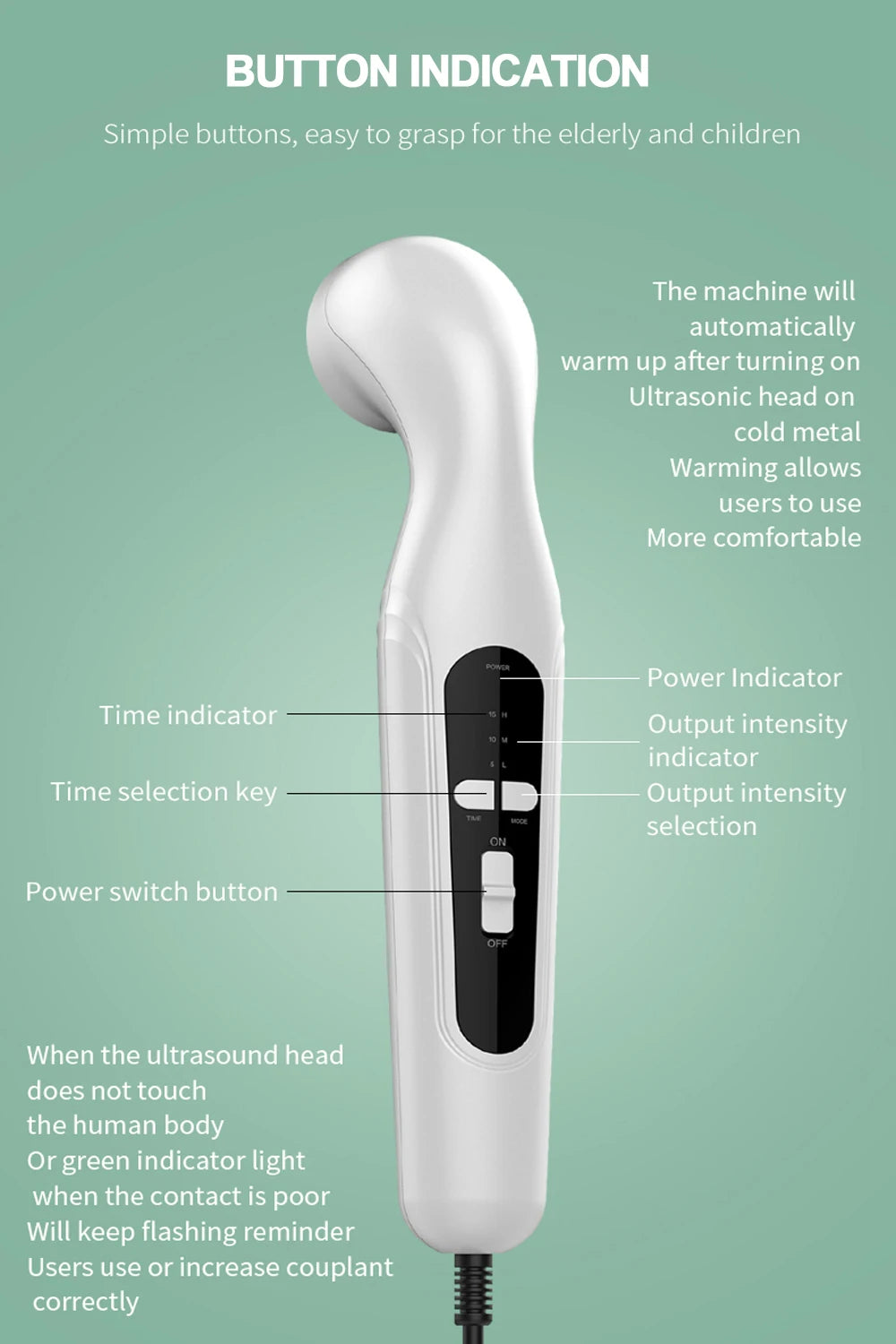Portable Ultrasound Pain Relief Device – Physiotherapy Equipment for Arthritis & Body Massage Therapy
