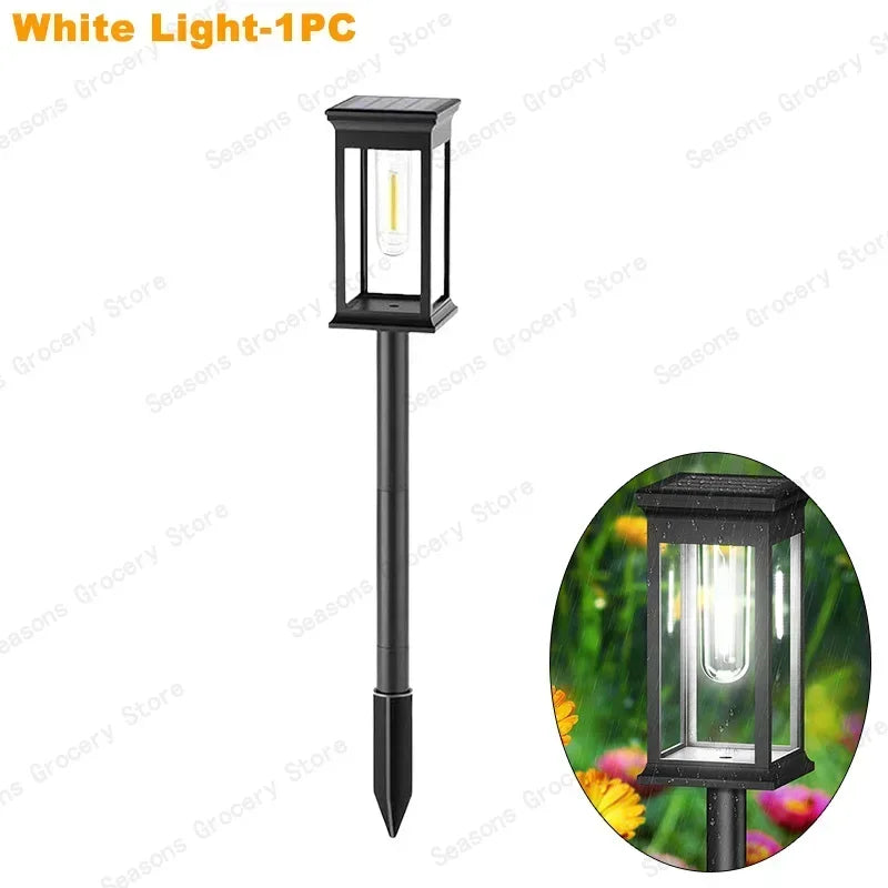 Waterproof LED Solar Garden Lights – Automatic Outdoor Pathway & Driveway Lighting with Dusk-to-Dawn Sensor