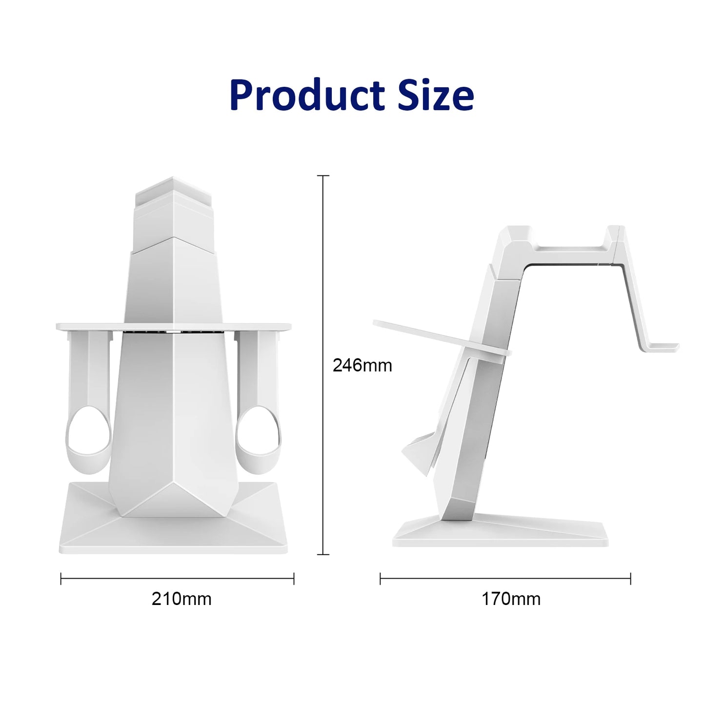 VR Stand Display Holder & Controller for Meta Quest 3/Pro, Oculus Quest 2 – Rechargeable Display Stand