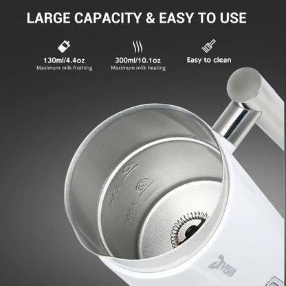 DEVISIB 3-in-1 Electric Milk Frother — 300ml Automatic Hot & Cold Foam Maker for Coffee, Latte, Cappuccino, Macchiato & Hot Chocolate
