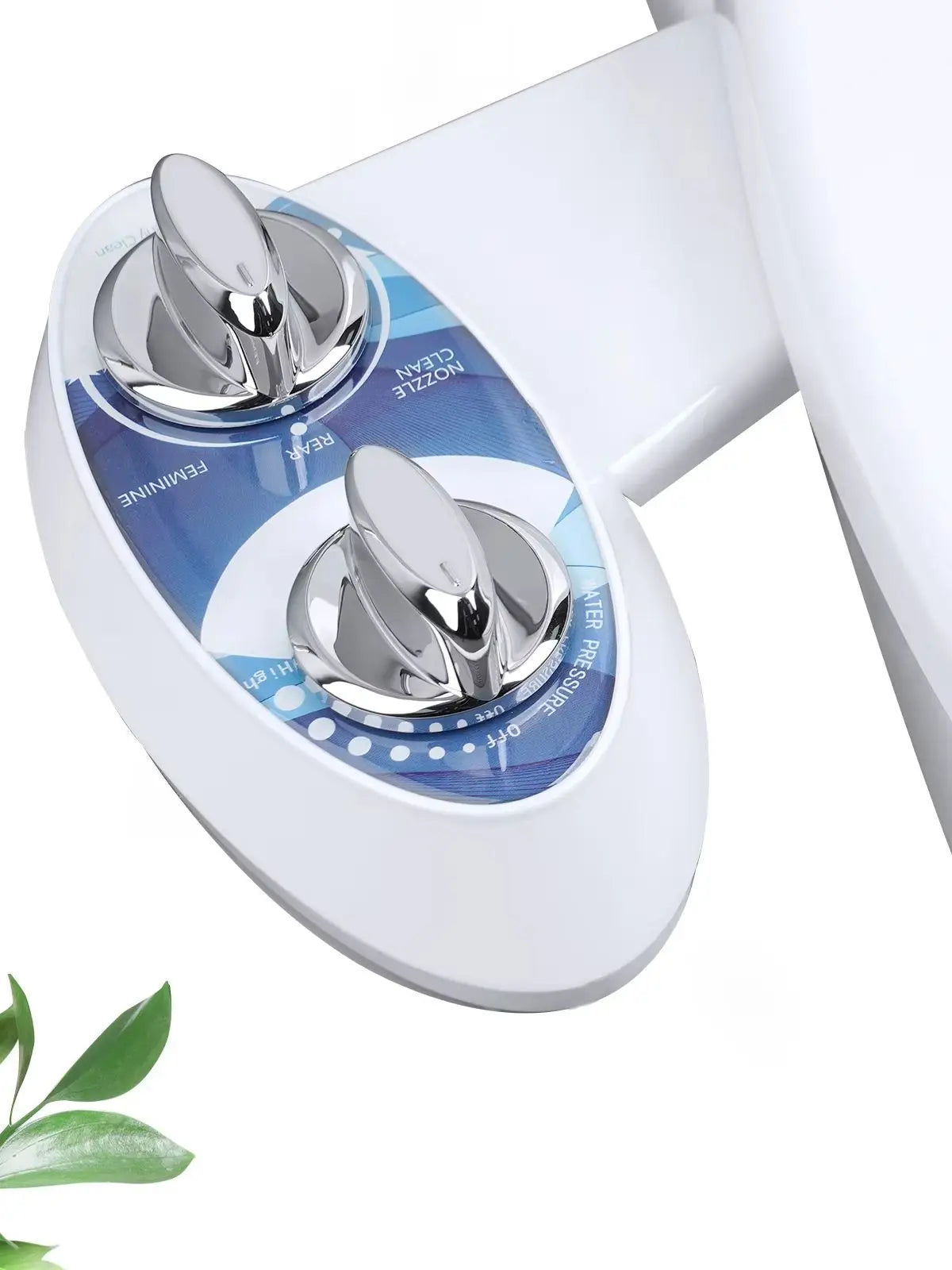 Dual Nozzle Non-Electric Bidet Attachment for Toilet – Adjustable Water Pressure Feminine & Rear Wash Cold Water Sprayer Hygiene Cleaner