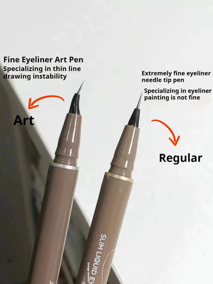 JUDYDOLL Super Fine Eyeliner | Waterproof, Anti-Shake and Long-Lasting | Fine Brushwork for Slim and Enlarged Eyes | Fast Drying