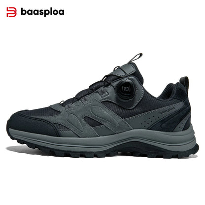 Baasploa Men’s Hiking Shoes – Breathable Outdoor Climbing & Walking Sneakers, Non-Slip & Durable