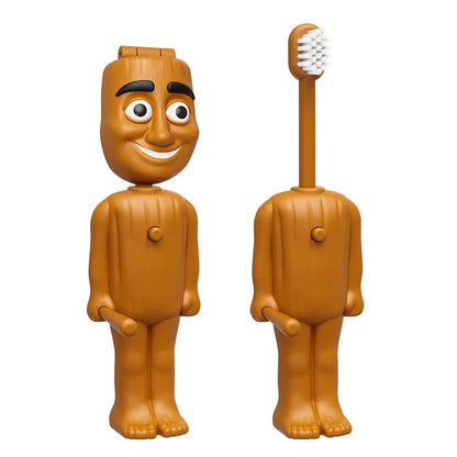 Italian Brainrot Tung Kids Toothbrush – Soft Nylon Bristles, Anime Cartoon Travel Teeth Brush for Whitening