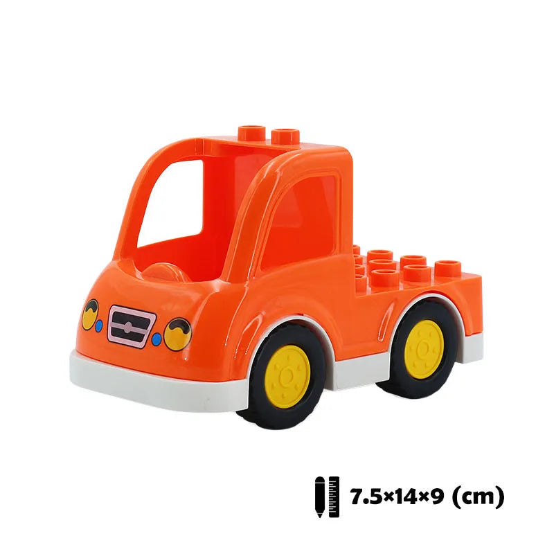 New Large Building Blocks Toys – Cartoon Princess Carriage, Car & Airplane Vehicle Models, Big Bricks Gift for Kids