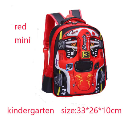 Waterproof 3D Kids Backpack - Lightweight Preschool & Kindergarten School Bag for Boys and Girls