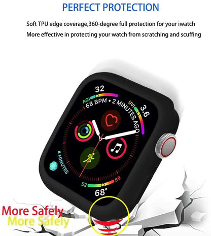 Silicone Protective Case for Apple Watch Series & Ultra - Shockproof Cover for 38mm–49mm Models