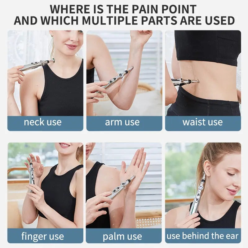 Electronic Acupuncture Pen - Meridian Energy Massage Pen | Acupuncture Point Meridian Pen for Pain Relief
