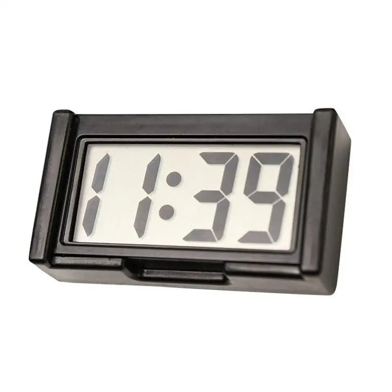 Mini Digital Car Dashboard Clock – Large Screen Self-Adhesive Electronic Clock for Cars & Trucks, Portable Mini Time Display Accessory