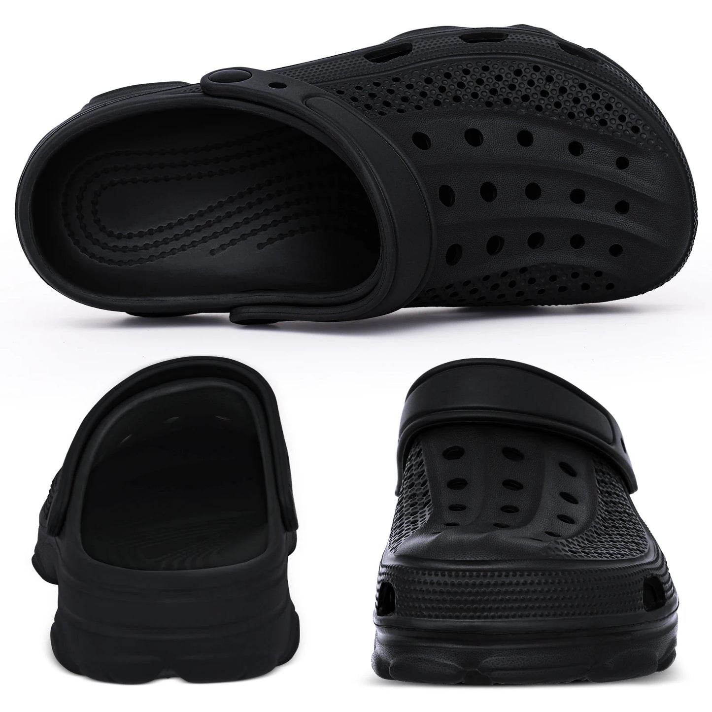 Comwarm Men’s Clogs Slippers – Breathable Non-Slip Garden & Beach Sandals for Indoor Outdoor Casual Wear
