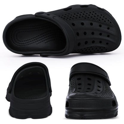 Comwarm Men’s Clogs Slippers – Breathable Non-Slip Garden & Beach Sandals for Indoor Outdoor Casual Wear