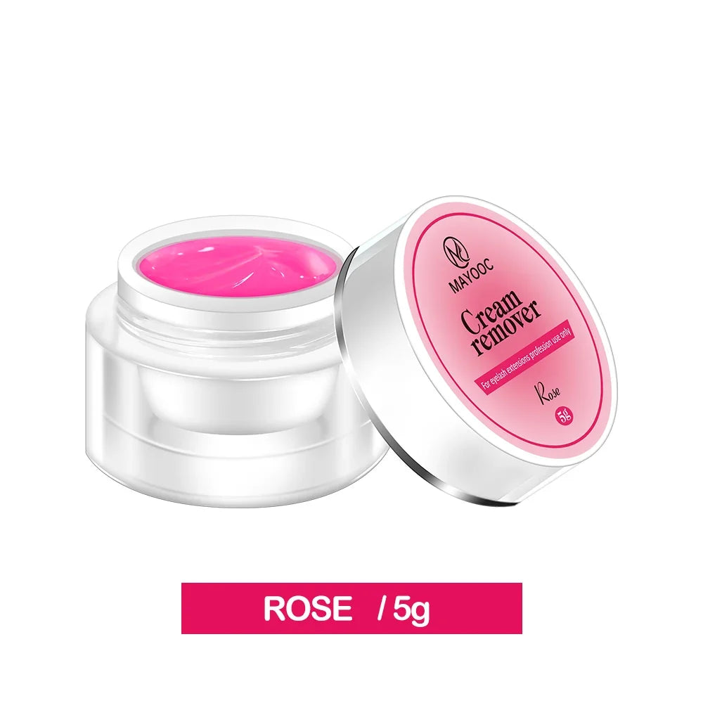 MAYOOC 5/15g Eyelash Glue Remover — Quick-Dry Transparent Cream for Professional Eyelash Extensions, Custom Logo Available