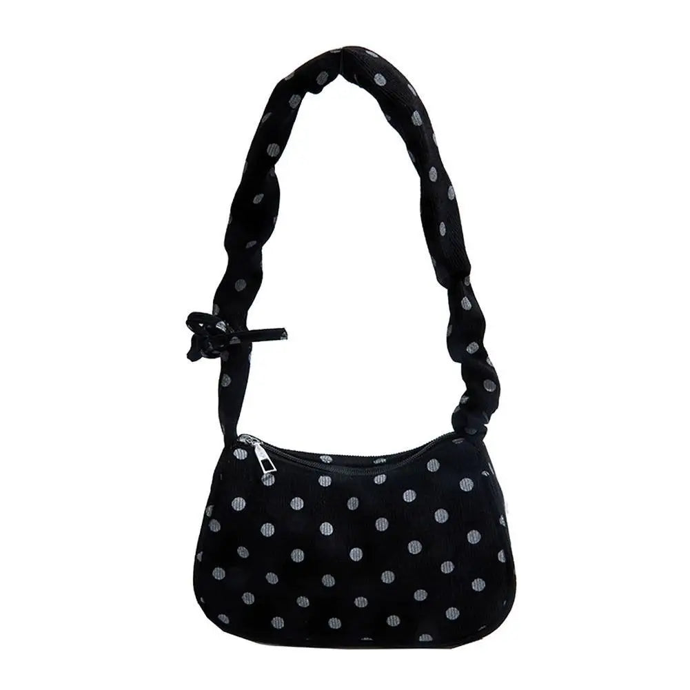Grid Mini Handbag - Adjustable Strap Handheld Crossbody Commuter Underarm Shoulder Bag