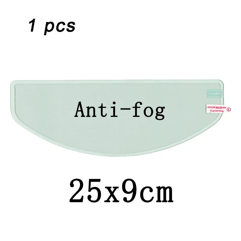4PCS Universal Motorcycle Helmet Anti-Fog & Rainproof Film - Clear Coating Sticker for Helmet Accessories