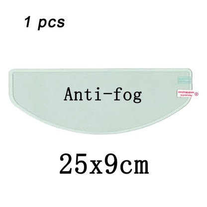 4PCS Universal Motorcycle Helmet Anti-Fog & Rainproof Film - Clear Coating Sticker for Helmet Accessories