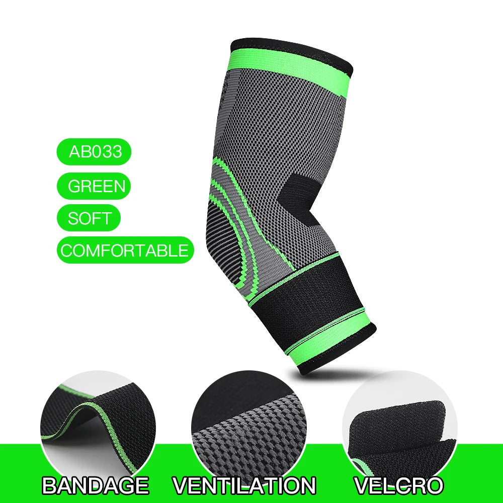 Elastic Elbow Support Sleeve – Nylon Protective Pad for Gym, Sports, Basketball, and Fitness