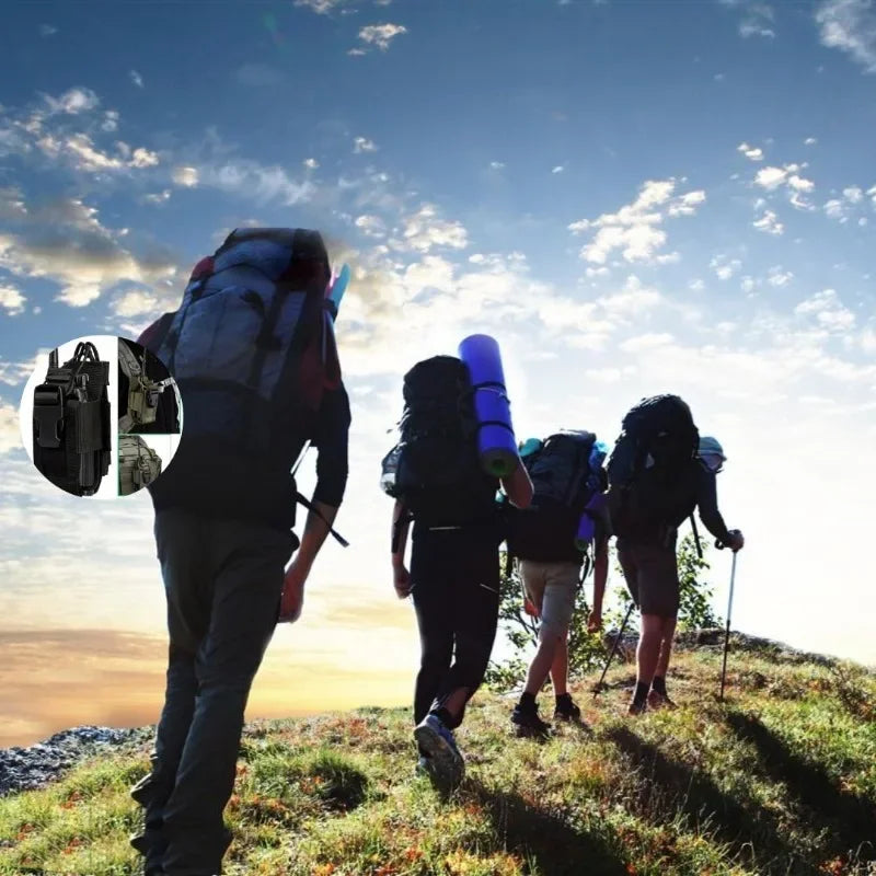 Nylon Walkie Talkie Case - Universal Radio Holder Storage Pouch for Outdoor Communication Gear