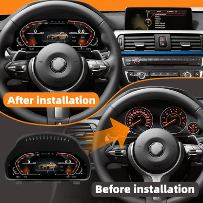 BMW Digital Gauge Cluster - Speedometer Dashboard Display for 5 6 7 Series X3 X4 X5 X6 F01 F07 F10 F15 F16 F18 F25 F26