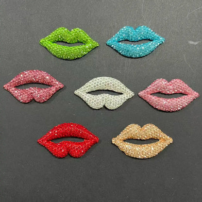43PCS Luxury Charm Set — Diamond Bow, Perfume Bottle, Butterfly & Lip Decorations for Phone Case, Purse, and DIY Crafts