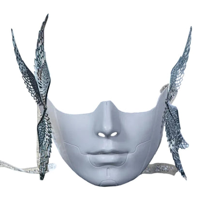 Adult Mechanical Half-Face Masquerade Mask — Cosplay & Halloween Dress-Up Prop for Men & Women Gift