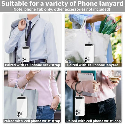 Universal TPU Anti-Lost Phone Lanyard – 10/5/1PCS Detachable Nylon Hanging Cord Strap, Card Gasket & Tether Pad
