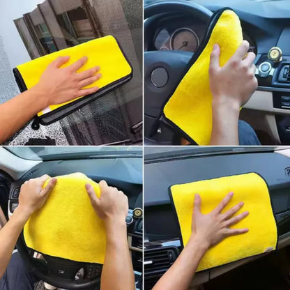 Car Nano Microfiber Cleaning Cloth Set (3–30pcs) – Ultra Soft Coral Fleece Towels for Car Wash, Detailing & Home Cleaning Use