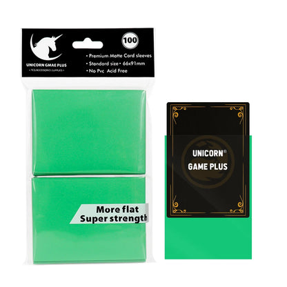 100PCS 66x91mm Matte Card Sleeves - Standard TCG Trading Card Protectors for Tarot & Board Games