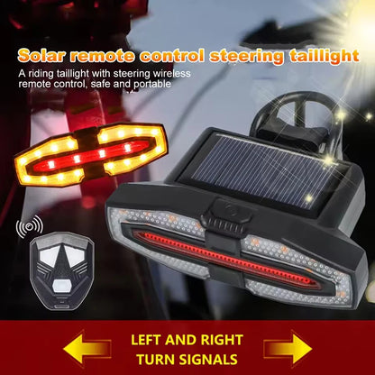 Wireless Remote Control Bike Turn Signal Tail Light – Rechargeable Bicycle Rear LED Direction Indicator for Road Cycling Safety