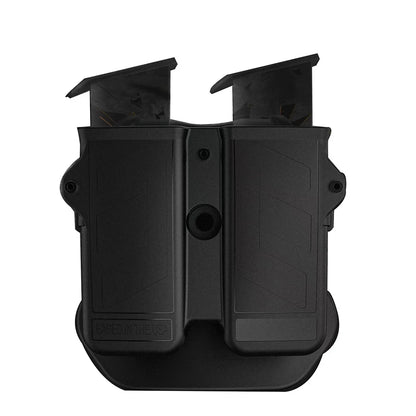 MAGORUI Universal Double Mag Holder - Pistol Magazine Holster for 9mm, 10mm, .40, .45 Double Stack Magazines