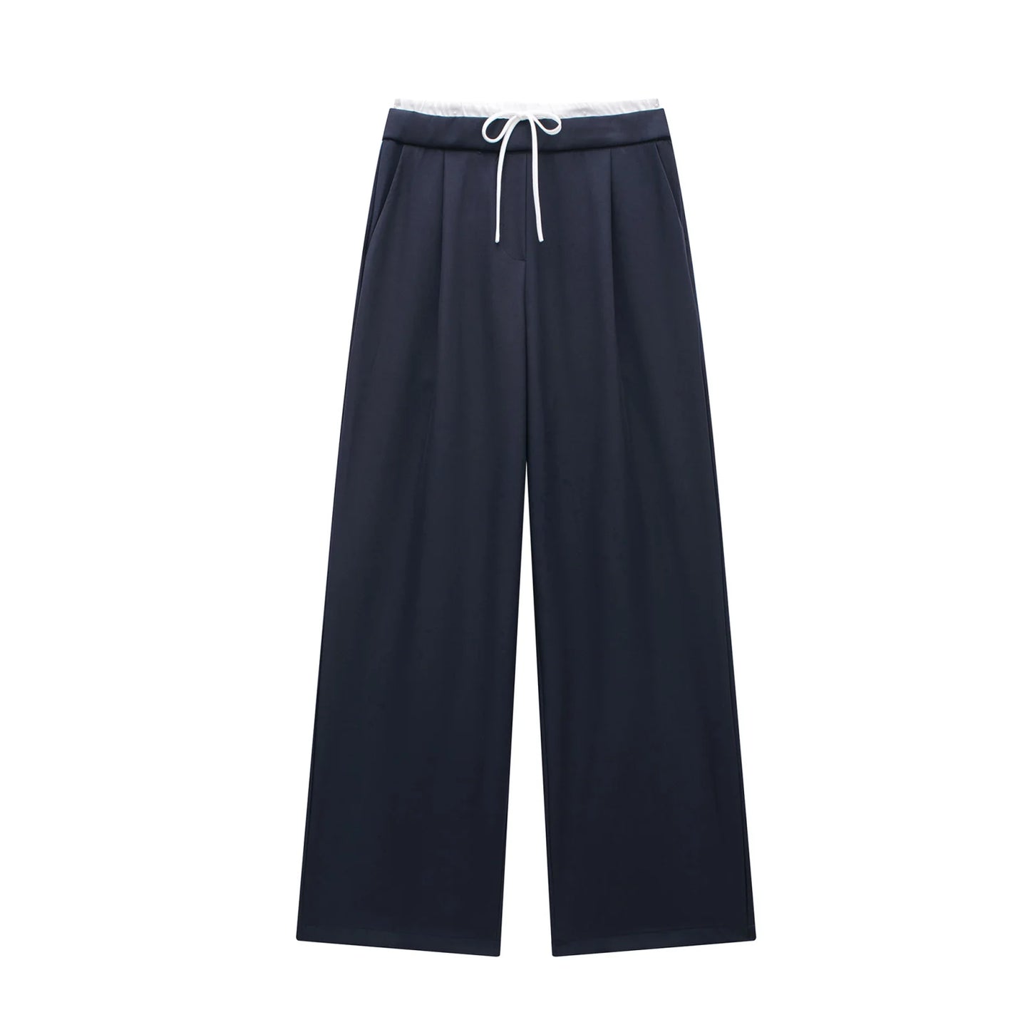 TRAF 2024 Women’s Wide Leg Pants — High Waist Baggy Summer Streetwear Trousers