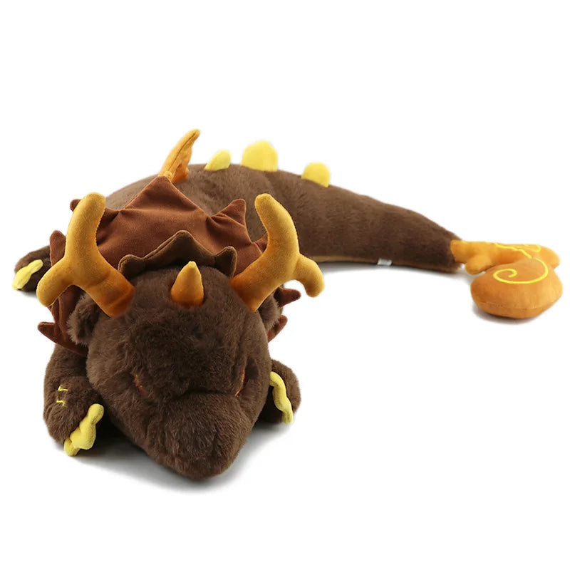 67cm Genshin Impact Zhongli Plush Toy – Soft Morax Dragon Stuffed Doll Pillow for Kids Christmas Gift