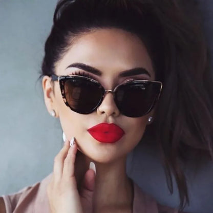Women's Cat Eye Polarized Sunglasses - Luxury Black Metal Frame, Stylish & Fast-Selling Sunwear