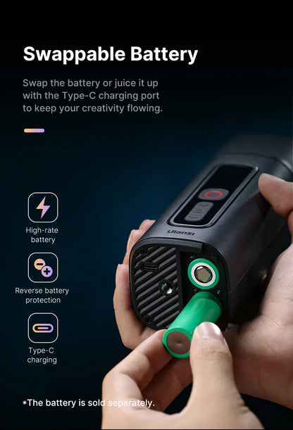 Ulanzi FILMOG Ace 40W Portable Fog Machine — Wireless Dry Ice Fog for Food, Portrait & Video Photography (10m Range)