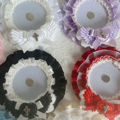 Lace Bow Pearl Card Holder - Decorative Photo Card Cover for DIY Crafts, Scrapbooking & Display