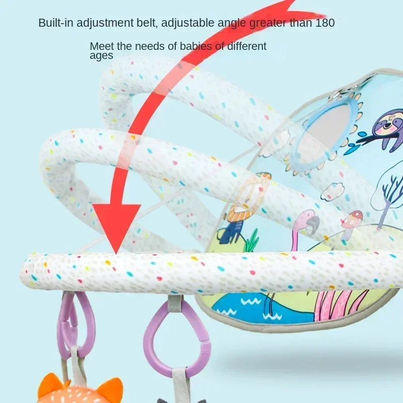 Baby Car Seat and Stroller Hanging Toy - Interactive Sensory Rattles, Kick-and-Play Activity Pendant for Cribs and Infant Development