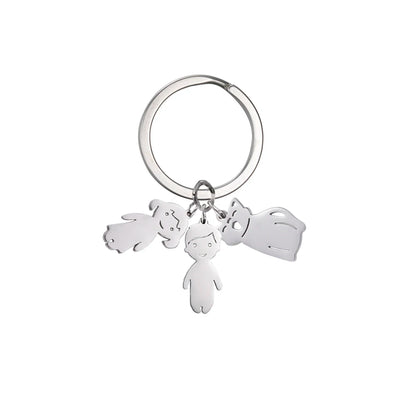 Personalized Kids & Family Keychain – Custom Name Key Chain for Mother’s Day, Couples, Boys, Girls, Pets, Mom, Dad, Baby Gift
