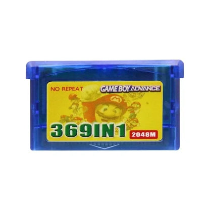 Retro 369-in-1 GBA Game Cartridge — 32-Bit Multi-Game Collection for GBA SP (English)