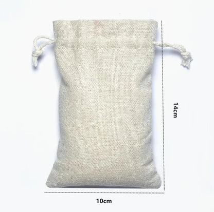 2100PCS Christmas Party Wake-Up Bags – Cotton Linen Storage & Gift Bags for First Aid, Red Cross Hangover Kits