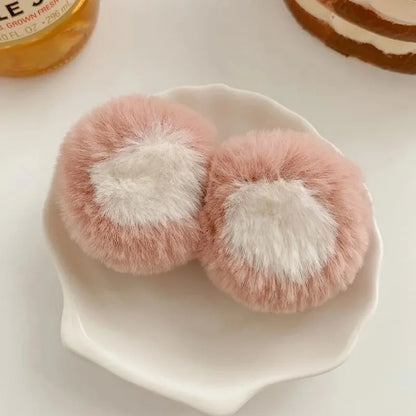 New Cartoon Animal Hair Clip – Cat Ear Plush Hair Claw for Women & Girls Winter Hair Accessory