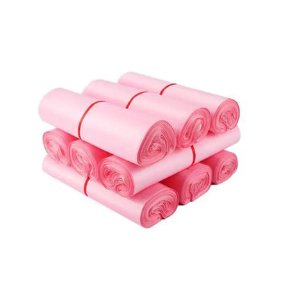 INPLUSTOP Pink Waterproof Mail Bags – Self-Adhesive Courier Packaging for Clothing & Shipping