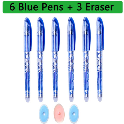 Kawaii Erasable Gel Pens 25-Piece Set - Cute School and Office Writing Pens for Notebooks and Stationery