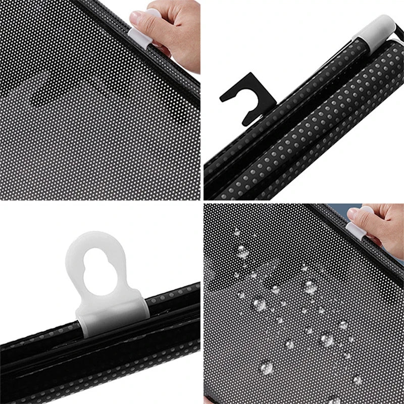 Retractable Car Sunshade - Sun Protection Curtain for Automotive, Bedroom, and Kitchen - Thermal Insulation Rolling Shutter